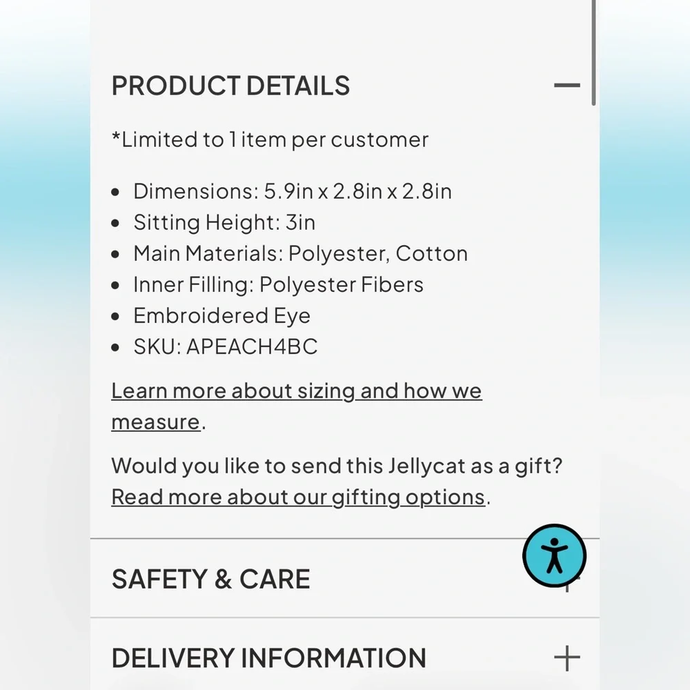 BNWT Jellycat Amuseables Peach Bag Charm - Picture 4 of 10